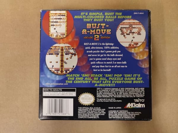 Bust-A-Move 2 - Arcade Edition Gameboy
