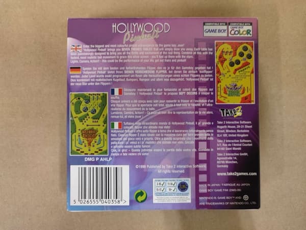 Hollywood Pinball - Gameboy Color - EUR - CiB