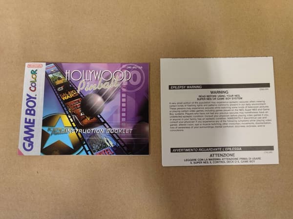 Hollywood Pinball - Gameboy Color - EUR - CiB
