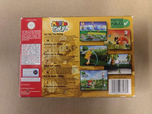 Mario Golf - Nintendo 64 - PAL/EUR - CiB