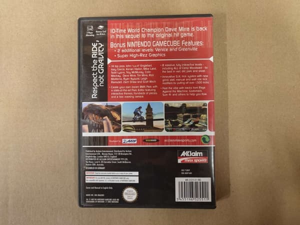 Dave Mirra Freestyle BMX 2 Nintendo Gamecube KOMPLETT