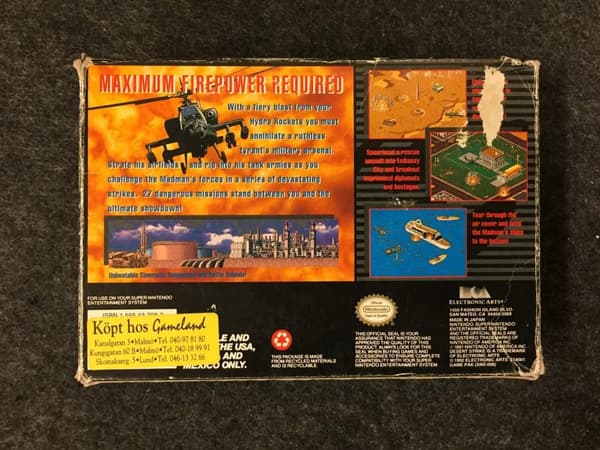 Desert Strike: Return to the Gulf - Super Nintendo - PAL/EUR - KOMPLETT