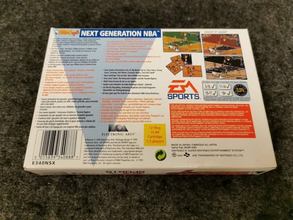 NBA Live 96 PAL Super Nintendo SNES KOMPLETT