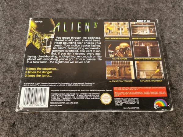 Alien 3 - Super Nintendo / SNES - PAL/SCN/EUR - CiB