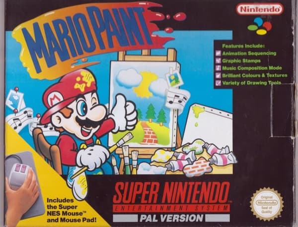 Mario Paint PAL Super Nintendo SNES