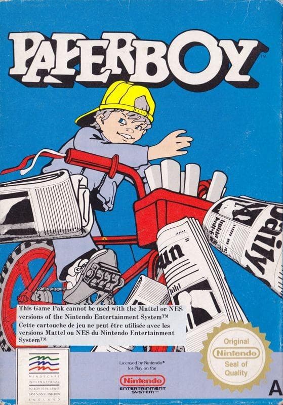 Paperboy - Nintendo 8-bit / Nes – SCN – Cart only - Nintendo 8-bit / Nes – SCN – Cart only
