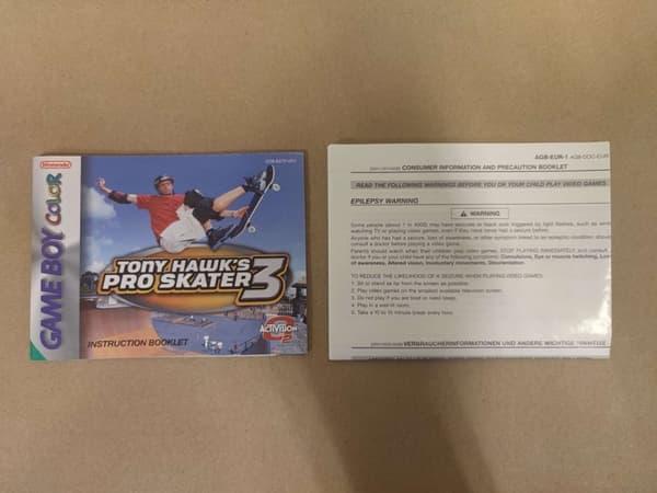 Tony Hawk's Pro Skater 3 - Gameboy Color - EUR - CiB