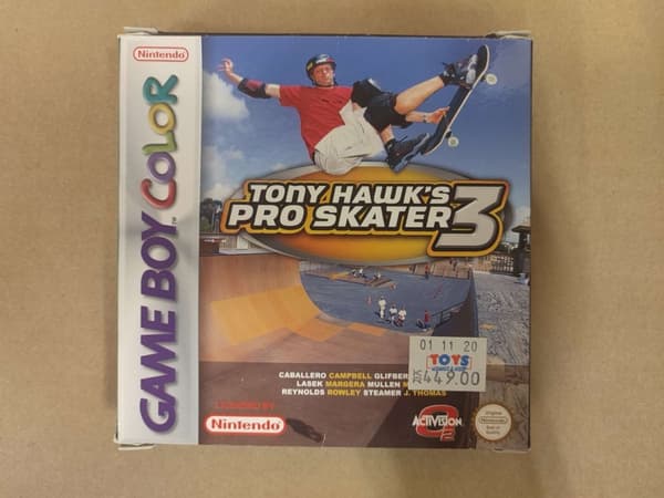 Tony Hawk's Pro Skater 3 - Gameboy Color - EUR - CiB