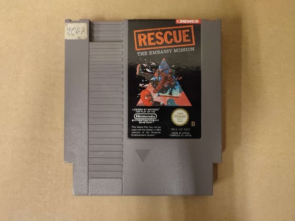 Rescue: The Embassy Mission - Nintendo 8-bit - SCN - CiB - Yapon