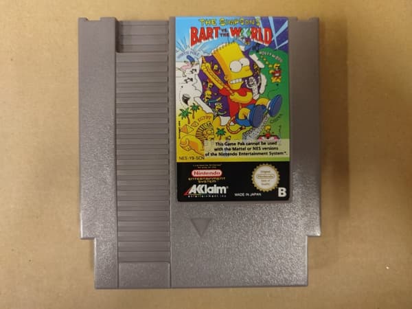 The Simpsons: Bart vs. the World - Nintendo 8-bit - SCN - CB No manual