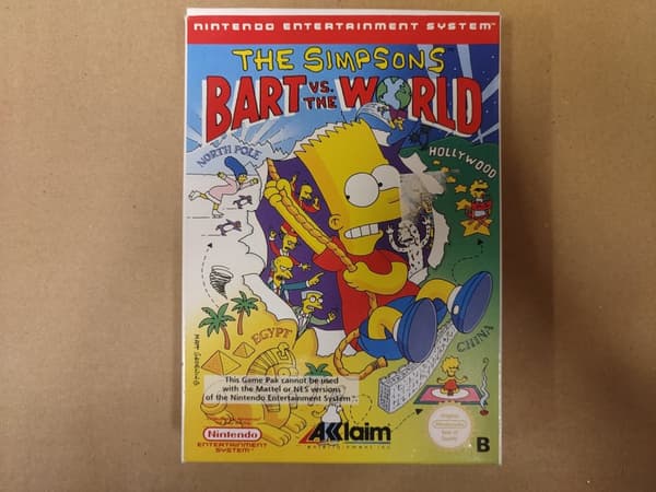The Simpsons: Bart vs. the World - Nintendo 8-bit - SCN - CB No manual