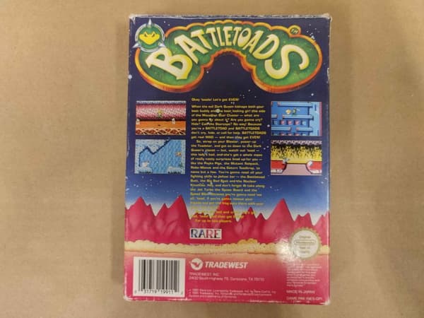 Battletoads - Nintendo 8-bit - SCN - CB No manual