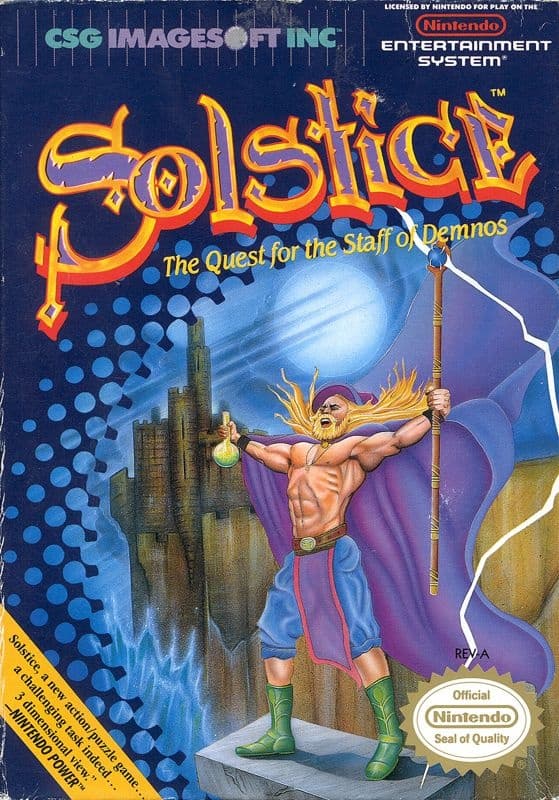Solstice: The Quest for the Staff of Demnos - Nintendo 8-bit – SCN – Cart only
