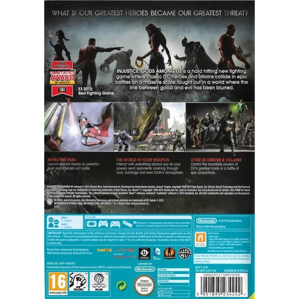 Injustice Gods Among Us Nintendo Wii U (Brukt)