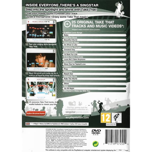 Singstar Take That Playstation 2 PS2 (Begagnad)