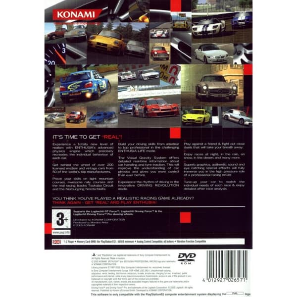 Enthusia Professional Racing Playstation 2 PS2 (Brugt)