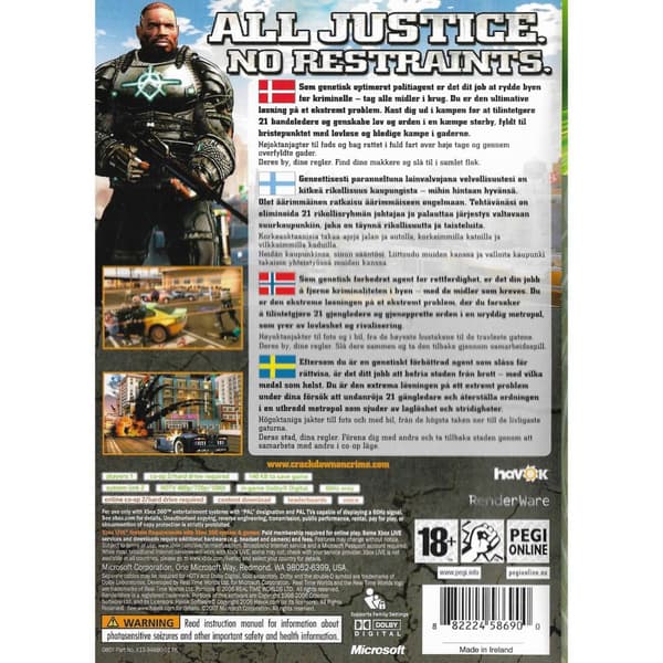 Crackdown Xbox 360 Classics Nordic (Brukt)