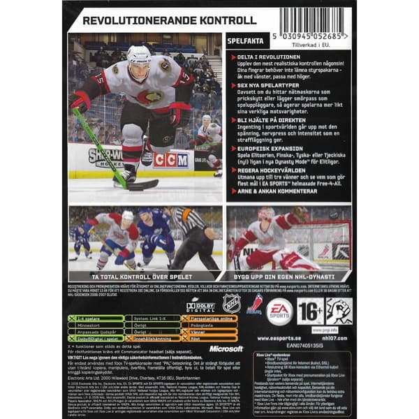 NHL 07 Xbox Swedish (Brukt)