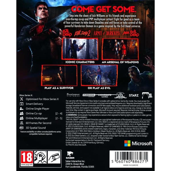 Evil Dead The Game Xbox Series X Xbox One