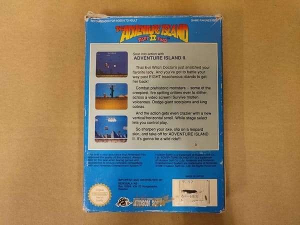 The Adventure Island Part 2 - Nintendo 8-bit – SCN – CB No manual