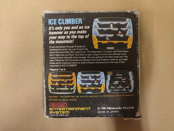 Ice Climber - Nintendo 8-bit - SCN - CiB