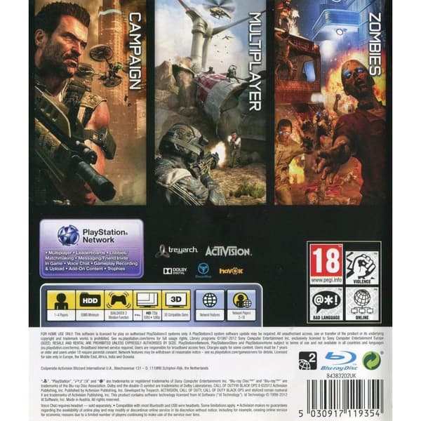 Call of Duty Black Ops II Playstation 3 PS3 (Brukt)