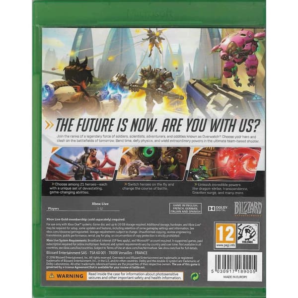 Overwatch Origins Edition Xbox One (Brugt)