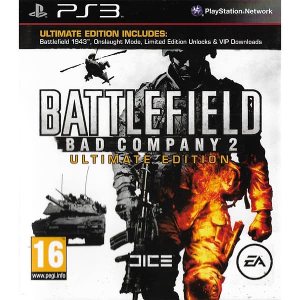 Battlefield Bad Company 2 Ultimate Edition Playstation 3 PS3 Nordic (Brugt)