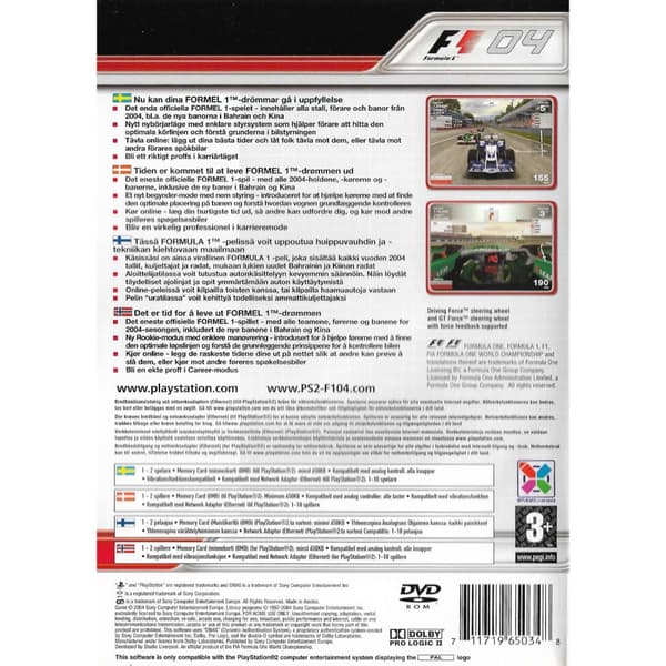 Formula One 04 Playstation 2 PS2 Nordic (Begagnad)