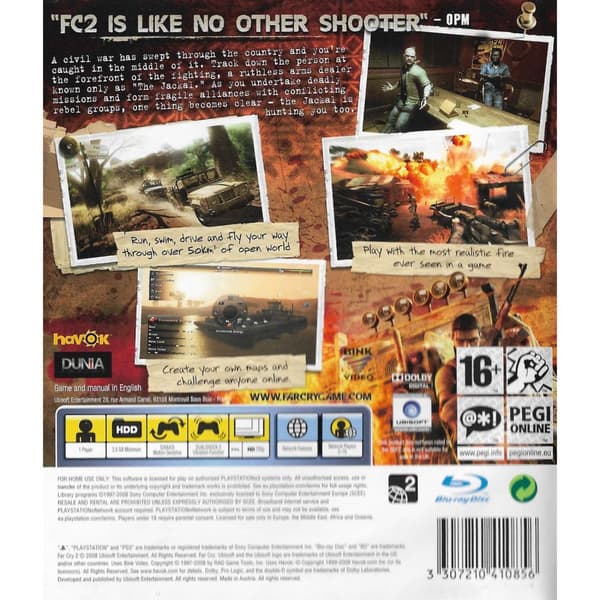 Far Cry 2 Playstation 3 PS3 (Brugt)