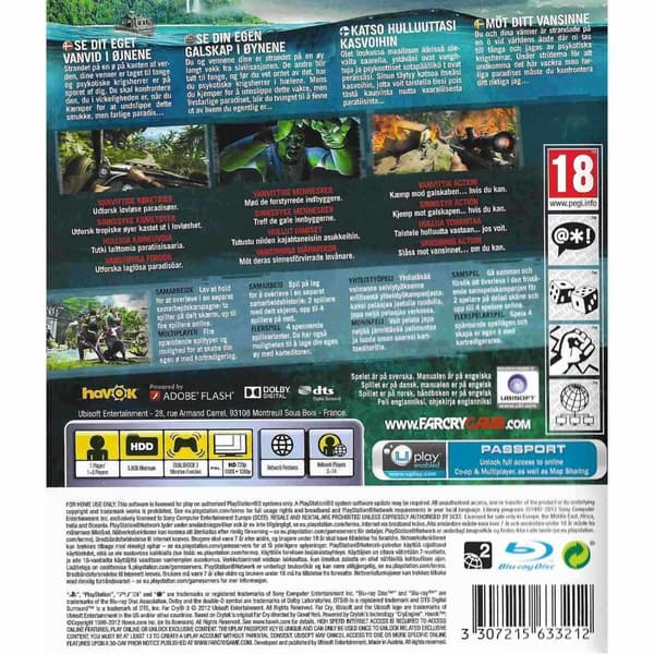 Far Cry 3 Playstation 3 PS3 Nordic (Brukt)