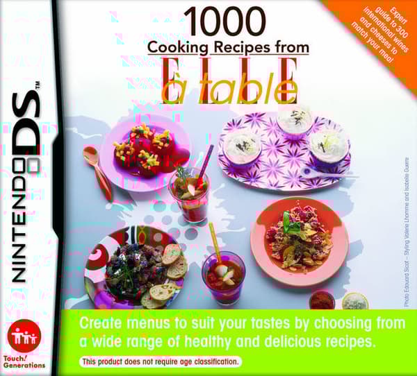 1000 Cooking Recipes from Elle ? Table - Nintendo DS (brugt)