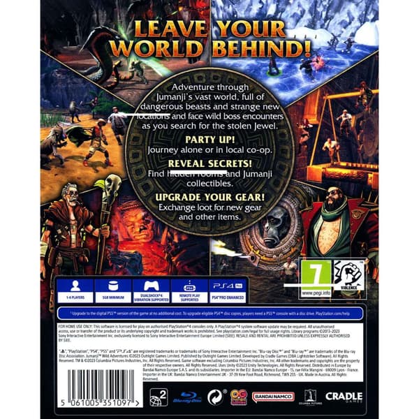 Jumanji Wild Adventures Playstation 4 PS4