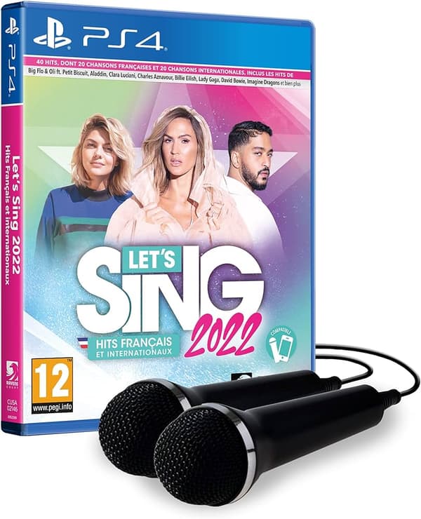 Lets Sing 2022 + 2 MIC. (FR/Multi in Game) (PlayStation 4)