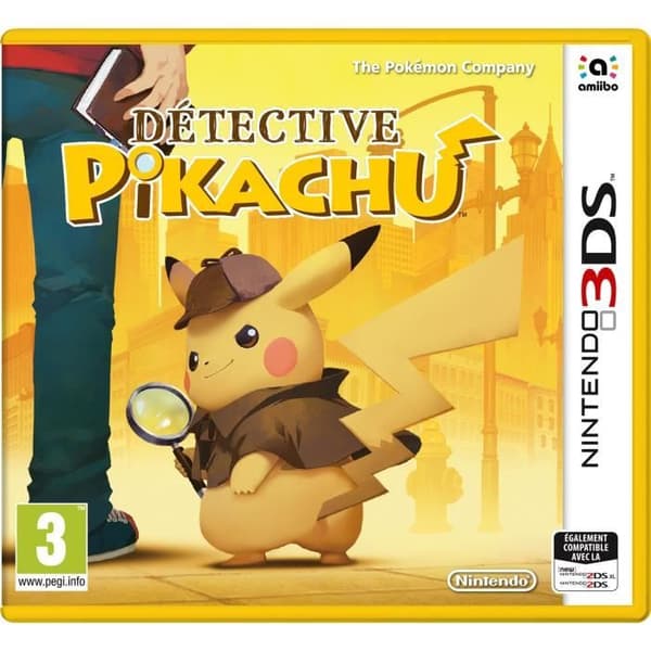 Detektiv Pikachu 3DS-spel- USED
