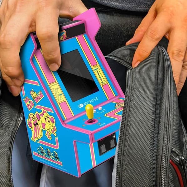 Mini Arcade Console Retro Theme Ms. Pac-Man™