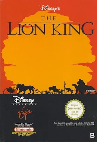 The Lion King - SCN - Nintendo 8bit (brugt)