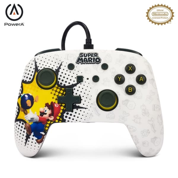 PowerA Enhanced Wired Controller for Nintendo Switch - Bob-omb Blast (Nintendo Switch)