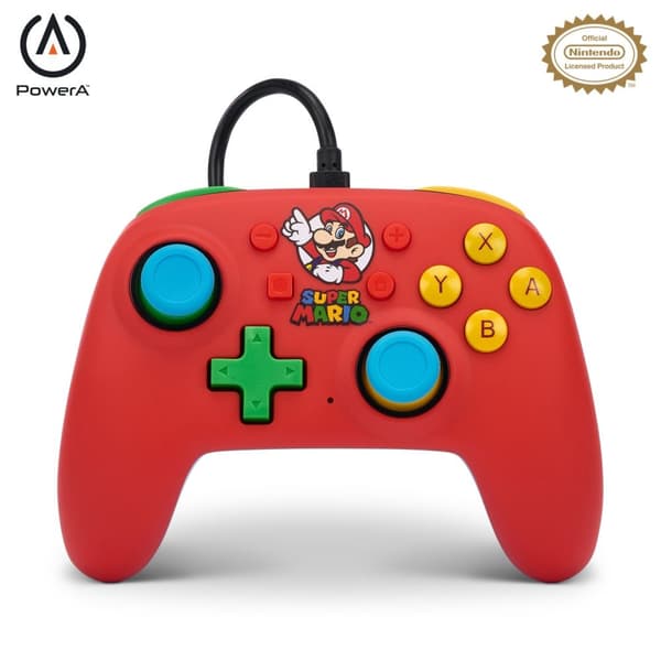 PowerA Nano Wired Switch Controller - Mario Medley (Nintendo Switch)