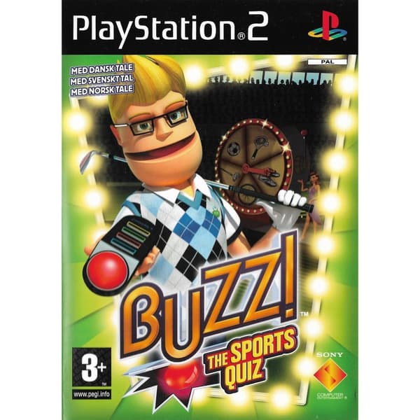Buzz The Sports Quiz Playstation 2 PS2 Nordic (Brugt)