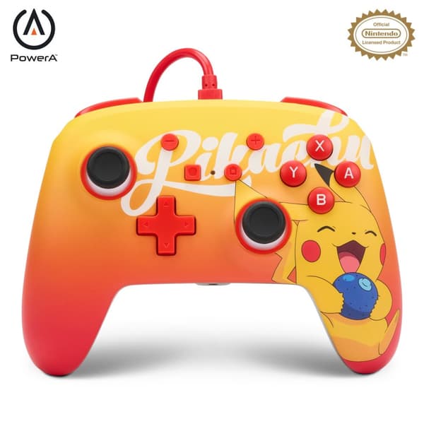 PowerA NSW ENH Wired Controller - Oran Berry Pikachu (Nintendo Switch)