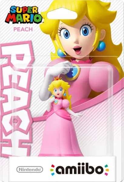 Amiibo Figurine - Peach (Super Mario Collection) (Kantstött) - Amiibo