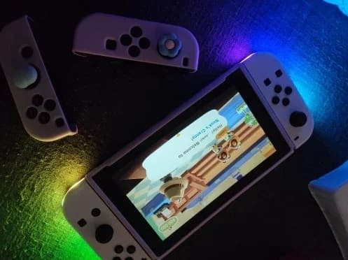 Handkontroll LED kompatibel med JoyCon Nintendo Switch