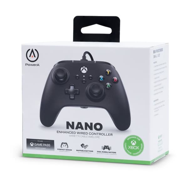 PowerA Nano Enhanced Wired Controller for Nintendo Switch - Black (Nintendo Switch)