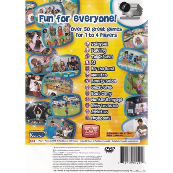 EyeToy Play 3 Playstation 2 PS2 (Brugt)