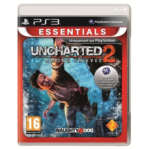 Uncharted 2: Among Thieves Essential PS3-spel- USED