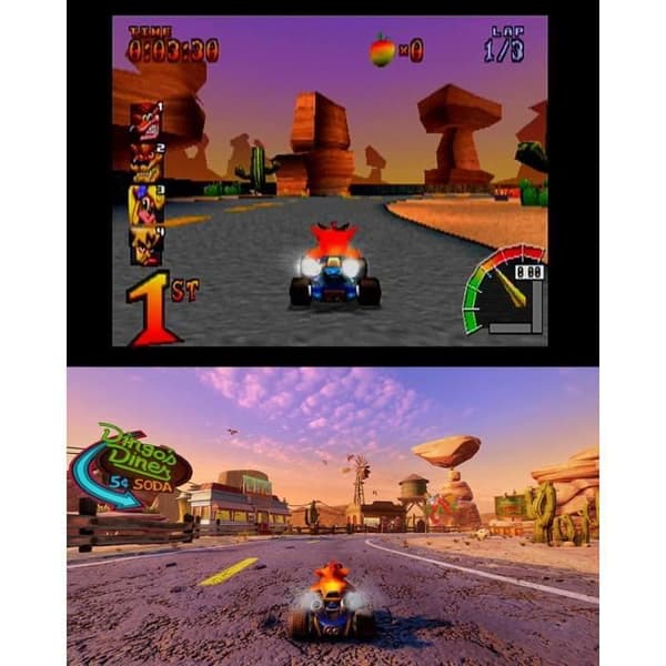 Crash Team Racing Nitro Fueled PS4-spel- USED