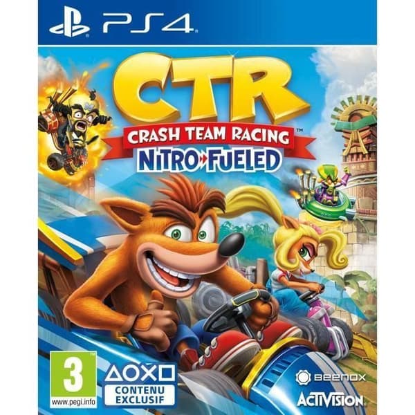 Crash Team Racing Nitro Fueled PS4-spel- USED