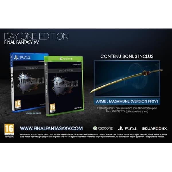 Final Fantasy XV Day One Edition PS4-spel- USED