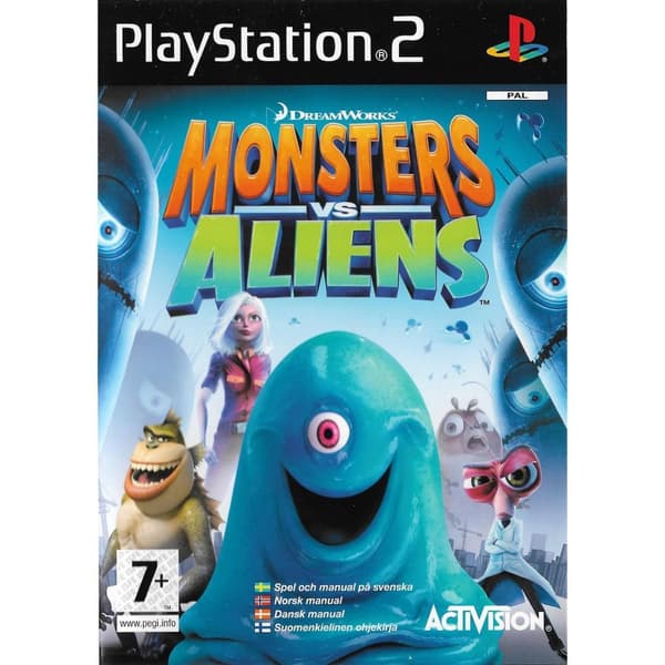 Monsters vs Aliens Playstation 2 PS2 Nordic (Begagnad)
